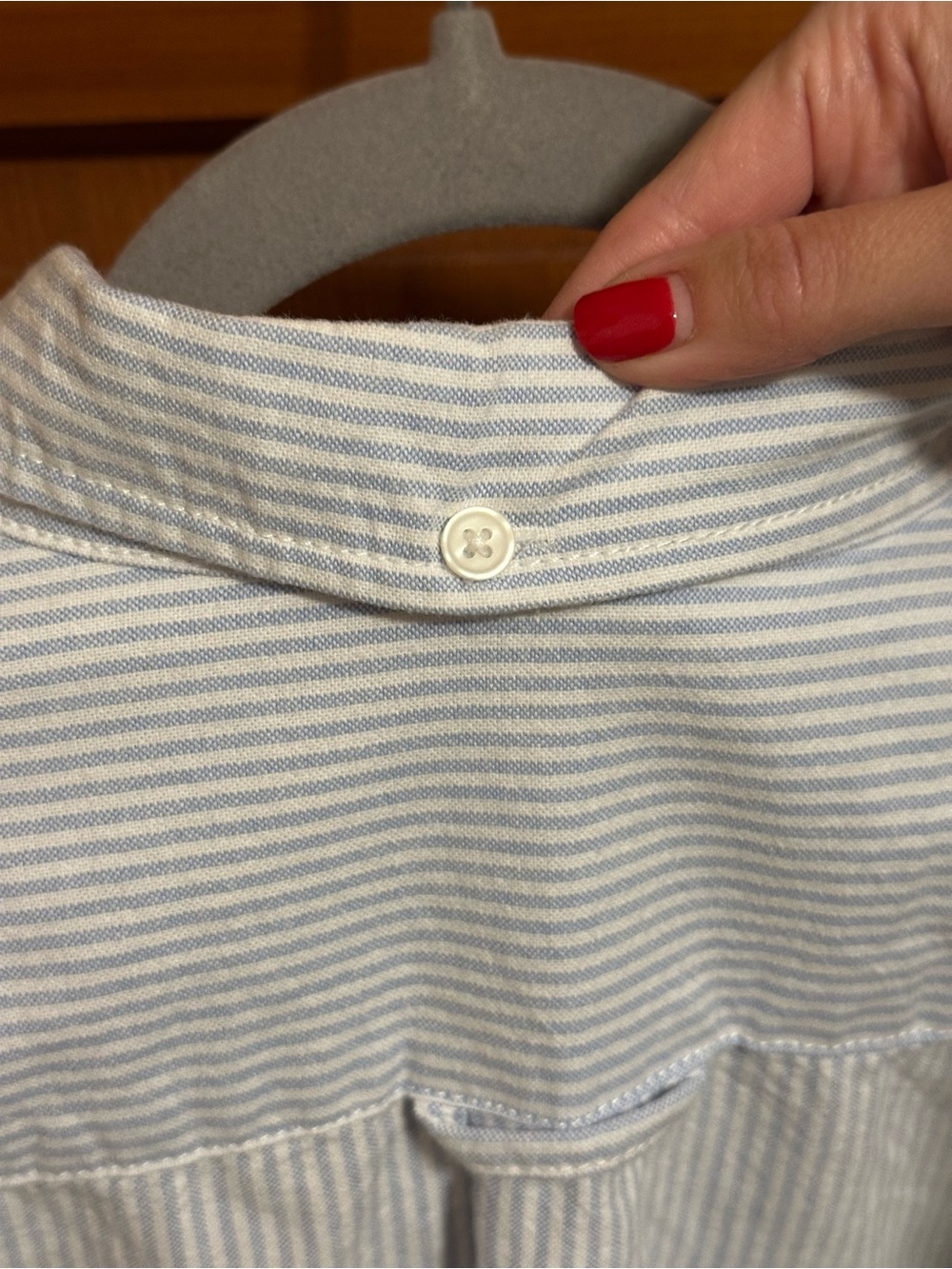 John Galt/Brandy Striped Button Up - Picture 4 of 4